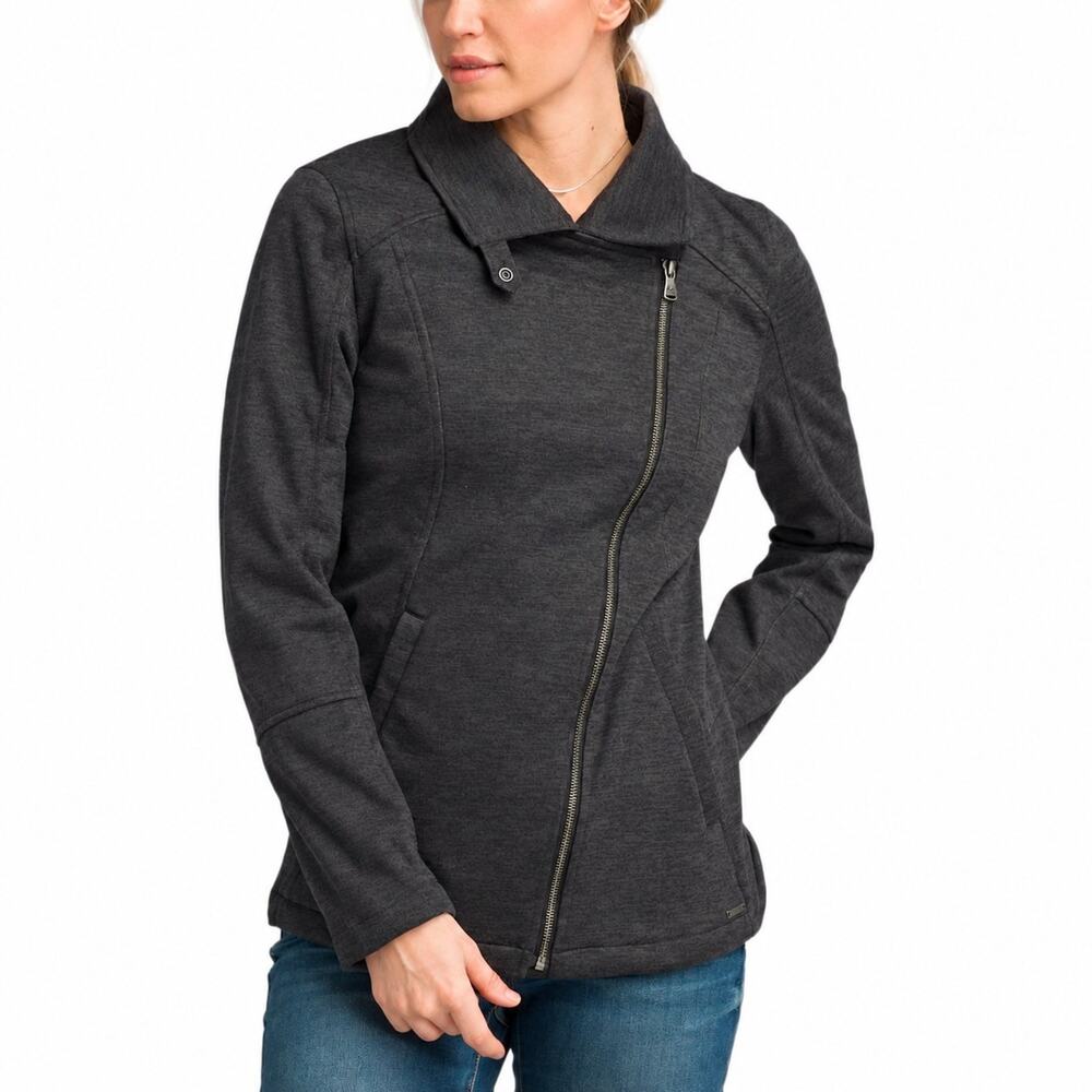 NWT prAna Marabelle Softshell Jacket Women’s Medium Black Heather Full Zip